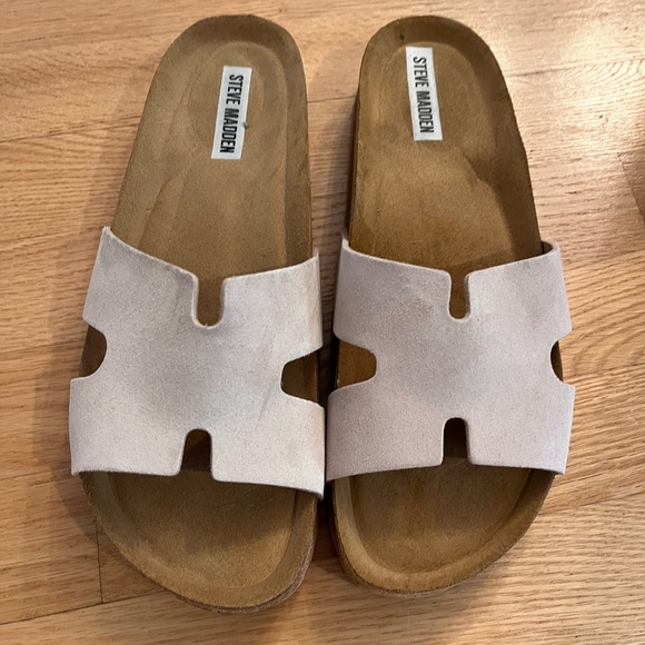 Steve Madden Womens Size 10 Hansley Taupe Suede Sandal, never worn - Picture 2 of 7